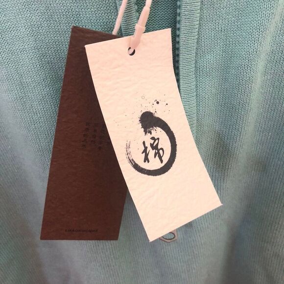 Mens greenish blue long sleeved Sweater - Picture 6 of 10